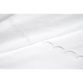 thumbnail image 2 of Melange Home Home Sweet Home Collection 600TC Cotton Scallop Embroidery Sheet Set & Pillowcases White California King, 2 of 5
