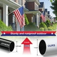 thumbnail image 5 of CHEASYOU White Flag Pole with Bracket 5ft, Heavy Duty Metal Tangle Free Flagpole for Outdoor, Outside, Porch, 5 of 8