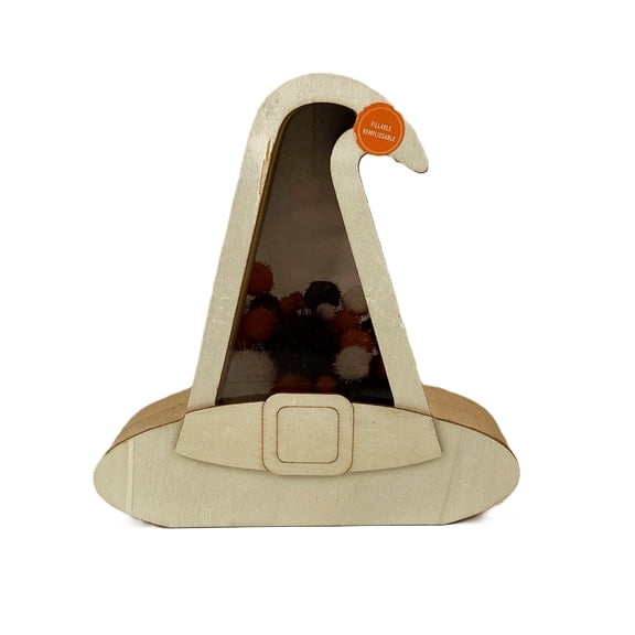 Make Market DIY Fillable Wood Decor, Halloween, 8 X 8 X 2 in