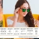 thumbnail image 4 of Gafas de sol Joopin Trendy Semi Rimless Polarizadas UV400 Verde, 4 of 6