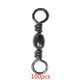 thumbnail image 4 of Soidarity Paquete de 100 conectores giratorios de pesca de acero al carbono reemplazo para exteriores agua dulce 12-27mm accesorios de aparejos de anillo Pescar Negro talla 8 Soidarity DJ0451-15, 4 of 5
