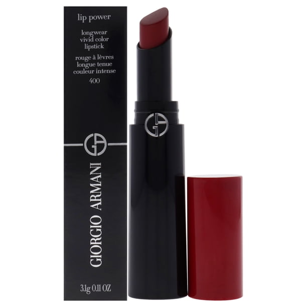 Lápiz labial Giorgio Armani Pintalabios Lip Power Longwear Vivid Color - 400 Four Hundred 0.11 oz