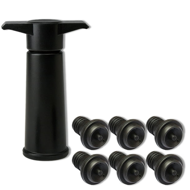 Bewildely Tapón de botella de vino espumoso al vacío bomba de acero inoxidable pequeño sellador de corcho de champán ahorrador de vino Bar nevera Barra de herramientas No.03