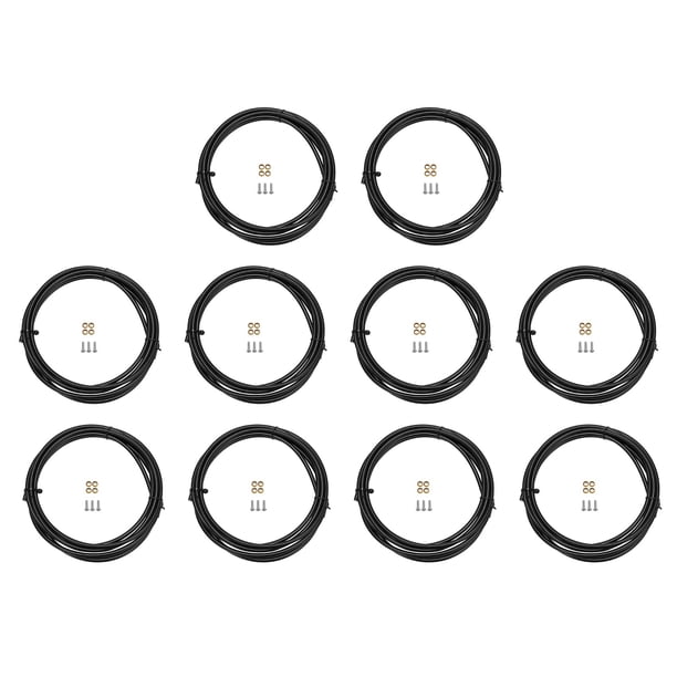 10X BH90 Manguera de Freno de Bicicleta MTB Tubo de Freno de Disco HidráUlico 2.5M Inserto de Conector Juego de Oliva