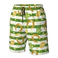 thumbnail image 2 of Yiaed Watercolor St Patrick Day Print Men's Swim Trunks with Lining Quick Dry Sports Shorts Beach Shorts Boardshorts-XX-Large, 2 of 5