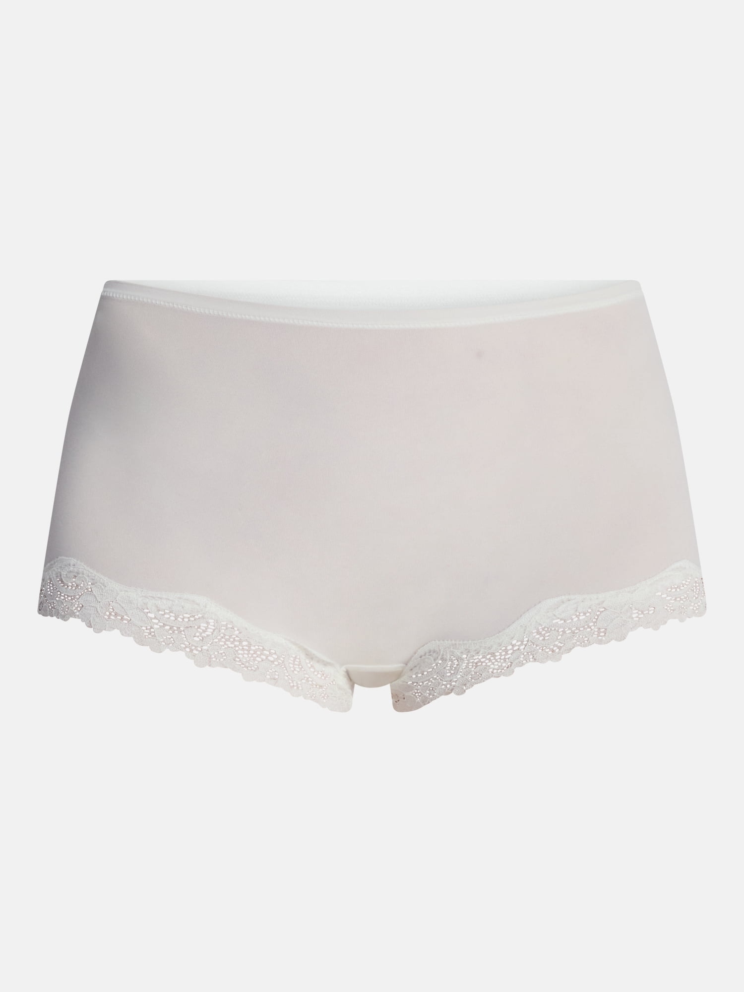 No Boundaries Fit Stretch Boyshort Panties with Lace, 3 Pack, Women's XS-3XL