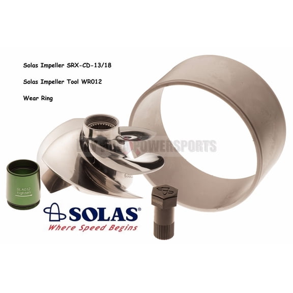 Solas Sea Doo 4-Tec 215 Impeller W/ Wear Ring & Tool GTX RXP RXT Wake