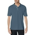 thumbnail image 2 of TQWQT Cyan Golf Polo Shirts for Men Short Sleeve Polo Shirts Collared Wicking Lightweight Golf Shirts Moisture Wicking Golf Shirts L, 2 of 4
