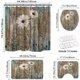 thumbnail image 4 of Juego de cortina de ducha de flores rústicas de 4 piezas para JFHHH pequeña, 4 of 5