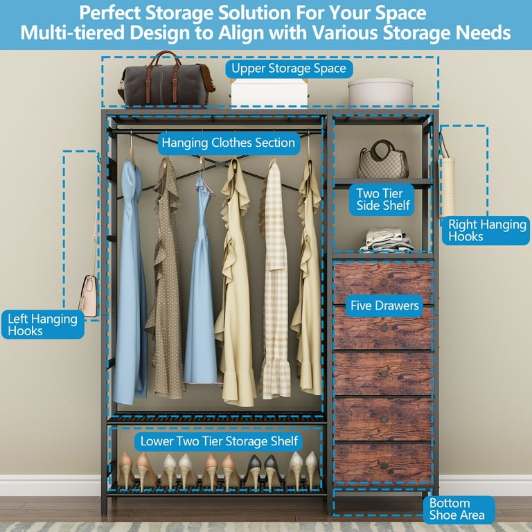 Two tier heavy duty clothes rail hot sale