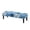 Blue Hibiscus Floral, variant on XYZCANDO Black Cat Floral Soft Rectangle Bench Cover, Stain Resistant Polyester Spandex Fabric Bench Seat Cover for Living Room Bedroom