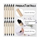 thumbnail image 2 of 200Pack Black Ballpoint Pens Medium Point Retractable Pens EcoFriendly Pens Recycled Kraft Paper Pens Bulk Office School, 2 of 5