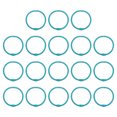 thumbnail image 1 of Unique Bargains 45mm Loose Leaf Binder Rings, 18Pcs 3mm Metal Flash Card Book Binding Rings for Key Chain Card, Light Blue, 1 of 7
