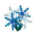 thumbnail image 1 of Holiday Time 50-Count Multicolor LED Snowflake Christmas Lights, with Green Wire, 10.5', 1 of 4