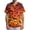 Red, variant on Men's Halloween Scrub Tops V-Neck Short Sleeve Bat Print Medical Workwear Shirt with Chest Pocket Pullover Tunic for Nurse Staff Black L