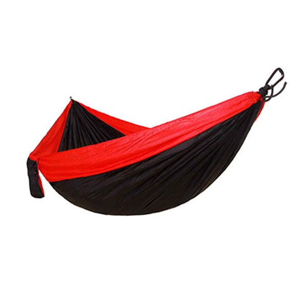 Hamac en Tissu Parachute Haute Résistance Hamac Double Grand Hamac Haut Extérieur Camping Survie Plage Cour Balançoire Suspendu Lit de Couchage
