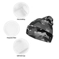 thumbnail image 3 of Pofeuu Horse Silhouette Print Beanie Hat for Men Women Knit Winter Hat Warm Cuffed Skull Beanie Slouchy Soft Unisex, 3 of 6
