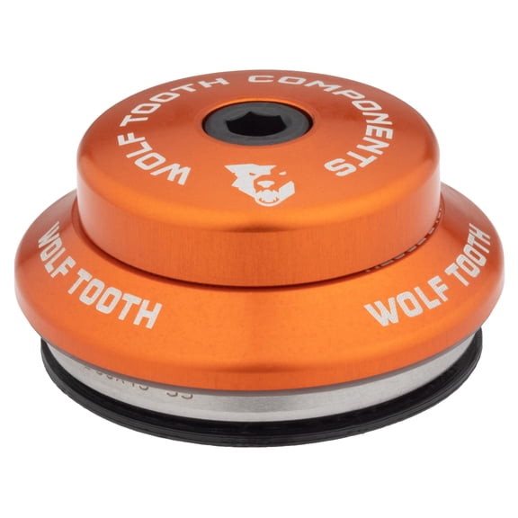 Wolf Tooth Premium Headset - IS41/28.6 Upper, 7mm Stack, Orange