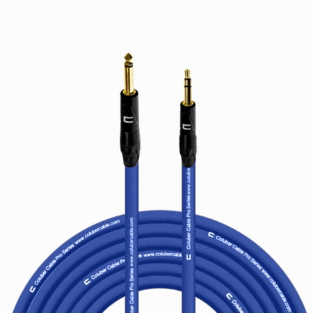 Coluber Cable 1/4" TS Male to 3.5 TRS Male - Pro 3-Pin Microphone Connector