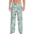 thumbnail image 2 of Kdxio Colorful Dog Print Men's Sleep Pajama Pant Lounge Pants with Pockets, 2 of 8