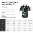 thumbnail image 6 of Lsque Wave Sailboat Shark pattern Hawaiian Shirt for Men, Unisex Summer Beach Casual Short Sleeve Button Down Shirts-Large, 6 of 9