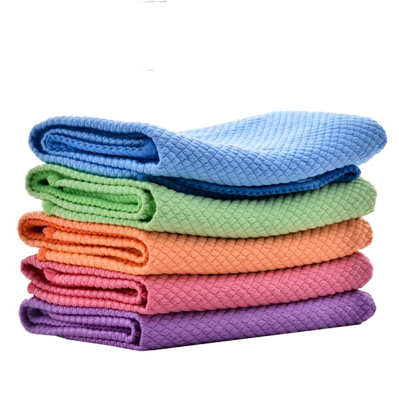ACDANC Ultra Fine Fiber Cloth Glass Cleaning Cloth 5/10 Pack Easy Clean Nanoscale Cloth 40 X 30cm Lint Free Microfibre Cloth Reusable Microfibre Cleaning Cloths For Glass