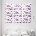 thumbnail image 1 of Watercolor Tapestry, Floral Pattern with Wedding Inspired Blossoming Nature Bridal Bouquet, Wall Hanging for Bedroom Living Room Dorm Decor, 80W X 60L Inches, Lilac Lavender Pink, by Ambesonne, 1 of 2