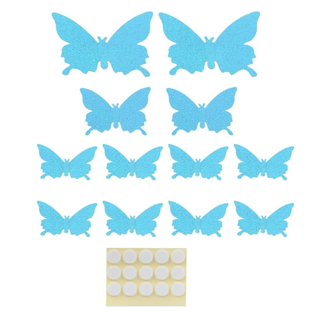 Décoration d'Intérieur, 12pcs/set 3dimensional Sticker Simulation Papier Peint Mur Autocollant Durabilité Améliorée