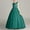 Green, variant on Flowers Girls Tulle Lace Princess Dress Sleeveless Dresses Long Prom Dance Formal Performance Hosting Maxi Dress
