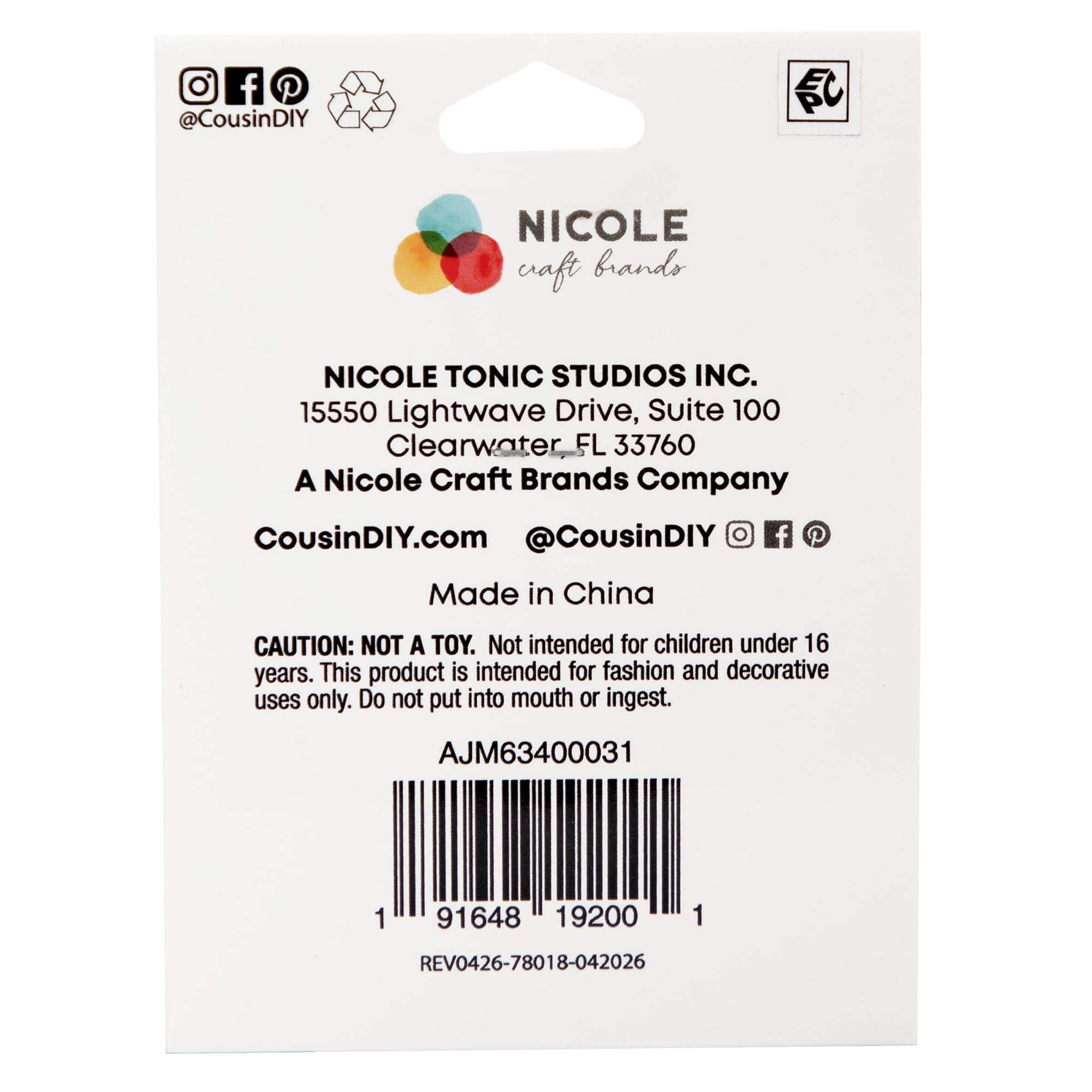 CousinDIY Rhinestone Butterfly Charms, 6-Piece Set with Gold Accents – Jewelry Making Supplies
