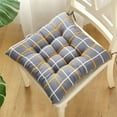 thumbnail image 6 of Virelaxpo Tufted Chair Cushion with Tie Straps 40x40cm Seat Pad for Indoor Outdoor Chairs Soft Polyester Fabric Dining Kitchen Patio, 6 of 6
