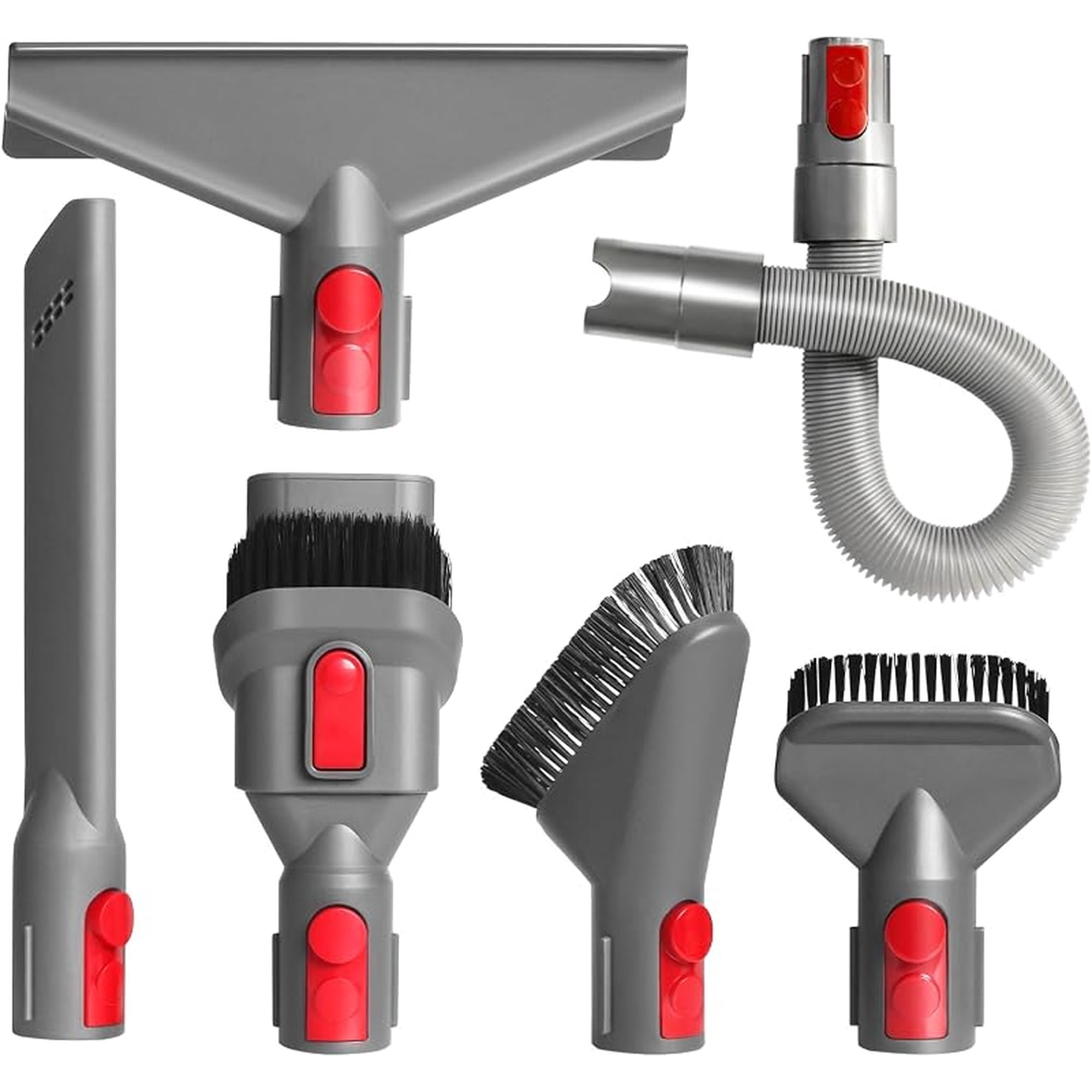 Home Cleaning Kit for Dy*son V7 V8 V10 V11 V15 Vacuum, Extension Hose Mattress Tool Stiff Brush Soft Bristle Brush Crevice Tool