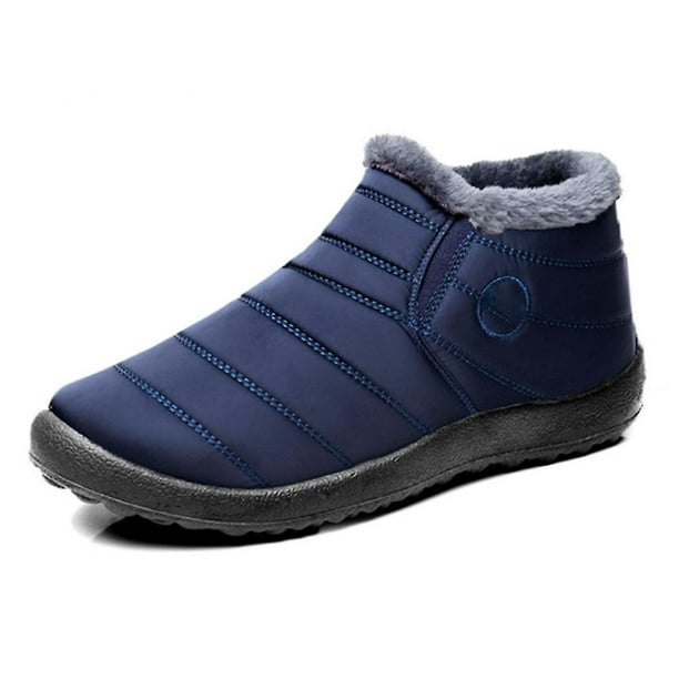Navy blue hotsell fur lined boots