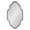 Black, variant on Kate and Laurel Rowla Glam Scalloped Wall Mirror, 23" x 37", Black, Chic, Sophisticated Accent Mirror for Decor or Bathroom Vanity