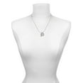 thumbnail image 3 of Delight Jewelry Silvertone Smile with Smiley Face Rectangle Best Mom Ever Charm Necklace, 3 of 4