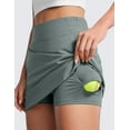 thumbnail image 6 of CRZ YOGA High Waisted Skirts for Women A Line Tennis Athletic Casual Skort with Inner Shorts Pockets, 6 of 7