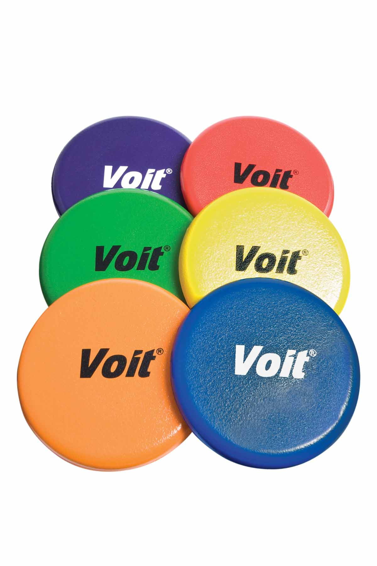 Voit® 8.5 in. TuffCoated Foam Flying Discs, Rainbow Pack of 6