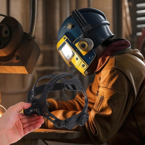 UPKOCH Welding Gear Welding Helmet Dark Grey ABS Adjustable Size Protection Against Sparks and Debris 1Pack