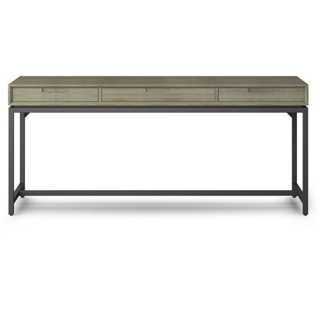 Simpli Home - Banting Mid Century Wide Desk - Distressed Grey