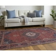 thumbnail image 3 of 9' X 12' Red Blue And Tan Floral Power Loom Area Rug, 3 of 10