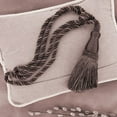 thumbnail image 6 of DECOPRO Elegant Lustrous Curtain Tassel Tieback, Tassel Length 8 1/2" (21.5cm), Spread 30" (76cm) # TBC085, Pewter Beige #PR04 (Dark Beige, White Ivory, Pure Black) Sold Individually, 6 of 6