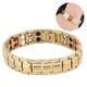 thumbnail image 3 of Pulsera magnética de moda para hombres, alivio de la fatiga, Reduce el dolor, cuidado saludable, pulsera magnética dorada, 3 of 10