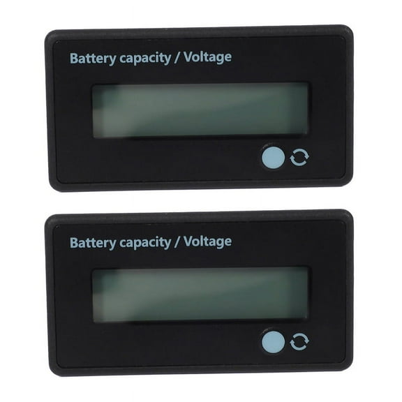 2X 12V 24V 36V 48V Battery Meter, Battery Capacity Voltage Indicator, Lead-Acid & Lithium Battery Charge Monitor