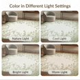 thumbnail image 7 of ODIKA 8'x10' Washable Area Rug Grey Botanical Vintage Border Leafy Branches Sage Greenish Woodland for Living Room, Under Sectional, Family , Durable, Non-Slip, 7 of 7