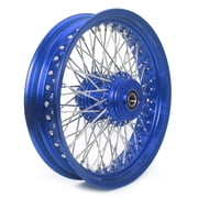 16X3.5 72 Spoked Wheels Rims Hubs Single Disc for Harley Softail Heritage FLSTC