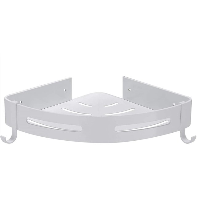 Estantes de ducha para paredes de azulejos, cesta de ducha esquinera de aluminio Tutuviw para champú y acondicionador, organizador de almacenamiento para baño y cocina con soporte para maquinilla de