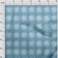 thumbnail image 3 of oneOone Tissu Georgette Viscose Bleu Turquoise Feuilles Matériel de Robe Tissu Imprimé Tissu au Mètre 42 Pouces de Large, 3 of 5