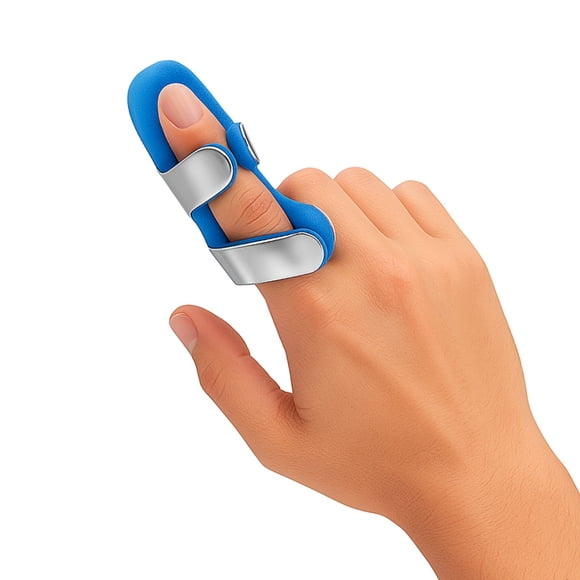 Férula Dedo Tipo Rana Ajustable | Aluminio Moldeable + Espuma Suave | Inmovilizador Para Lesiones | Tallas S, M y L | Comodidad Día y Noche | Uso en Cualquier Dedo o Pulgar