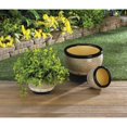 thumbnail image 2 of Modern Black Trim Planter Trio, 2 of 2