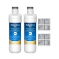 thumbnail image 1 of Waterdrop Plus LT1000PC ADQ747935 NSF 401 Refrigerator Water Filter and Air Filter, Reduce PFOA & PFOS, Replacement for LG&Acirc;&reg; LT1000P&Acirc;&reg;, LT-1000PC, 1 of 9